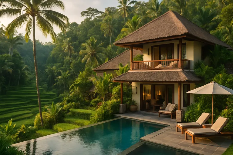 Ontdek de betovering van Ubud een blik op villas en levensstijl